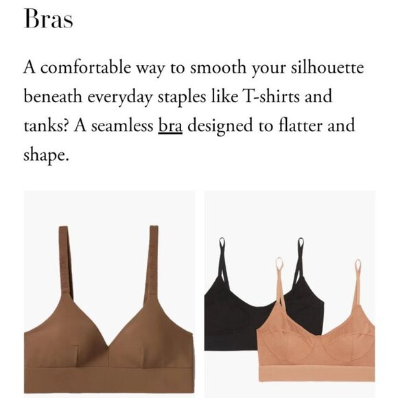 🔔RARE! Quiet Luxury New NUBIAN SKIN Naked stretch-jersey soft-cup bra Wirefree - Picture 6 of 16